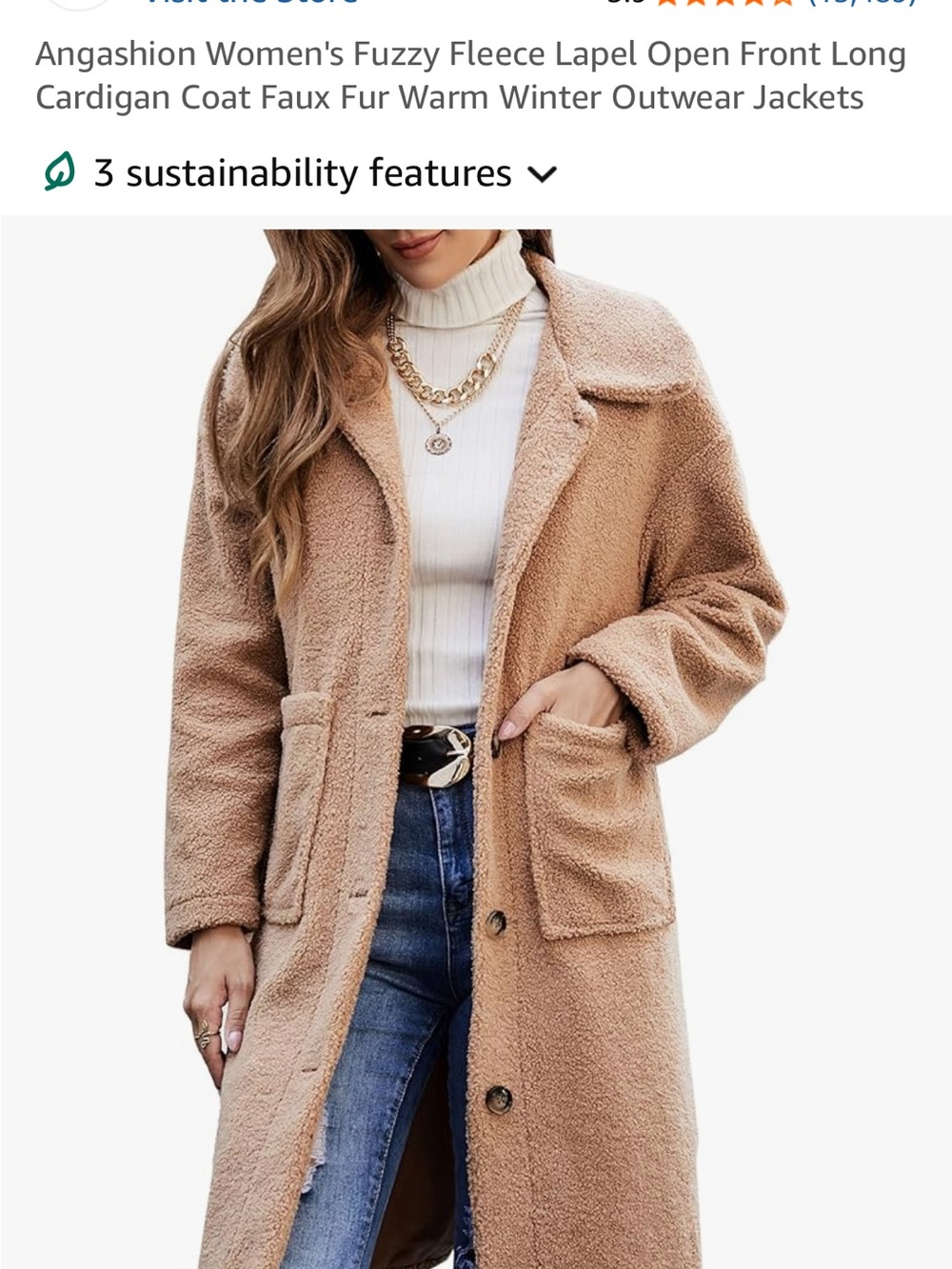 Cozy Long Teddy Coat in Camel — Classic Faux-Fur Outerwear
